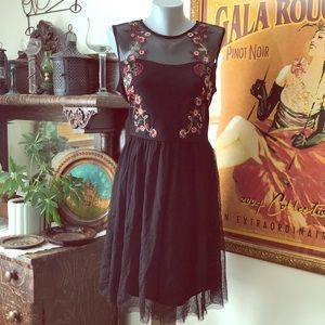 Embroidered party dress